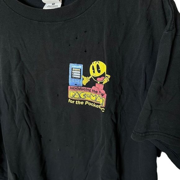 VTG PAC MAN Distressed T Shirt XL - Picture 2 of 4
